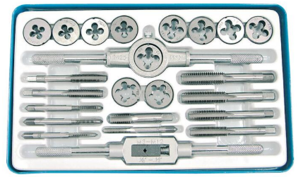 ZESTAW GWINTOWNIKÓW I NARZYNEK kpl.24szt 67224 MEGA PROFIX