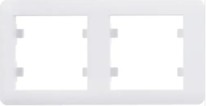 RAMKA 2-KROTNA LUMINA POZIOMA BIAŁY WL5220 HAGER