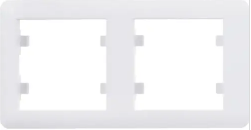 RAMKA 2-KROTNA LUMINA POZIOMA BIAŁY WL5220 HAGER