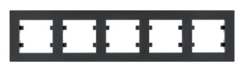 RAMKA 5-KROTNA LUMINA INTENSE POZIOMA CZARNY WL5753 HAGER