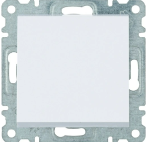 ŁĄCZNIK ZWIERNY POJEDYNCZY LUMINA BEZ RAMKI BIAŁY WL0110 HAGER