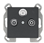 GNIAZDO ANTENOWE RTV-SAT LUMINA KOŃCOWE CZARNY WL3113 HAGER