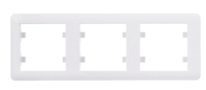 RAMKA 3-KROTNA LUMINA POZIOMA BIAŁY WL5230 HAGER