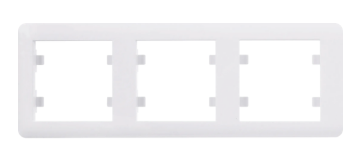 RAMKA 3-KROTNA LUMINA POZIOMA BIAŁY WL5230 HAGER