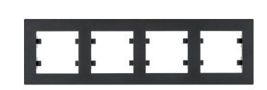 RAMKA 4-KROTNA LUMINA INTENSE POZIOMA CZARNY WL5743 HAGER