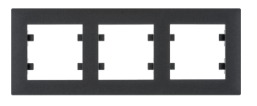 RAMKA 3-KROTNA LUMINA INTENSE POZIOMA CZARNY WL5733 HAGER