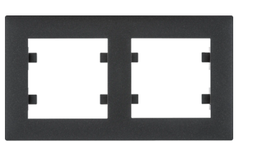 RAMKA 2-KROTNA LUMINA INTENSE POZIOMA CZARNY WL5723 HAGER