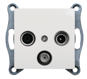 GNIAZDO ANTENOWE RTV-SAT LUMINA STANDARD BIAŁY WL3110 HAGER