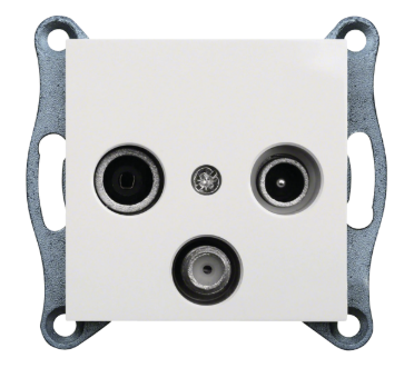 GNIAZDO ANTENOWE RTV-SAT LUMINA STANDARD BIAŁY WL3110 HAGER