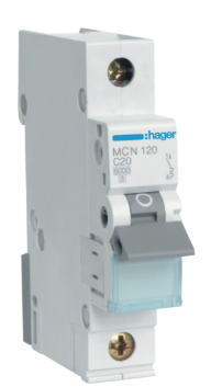 WYŁĄCZNIK NADPRĄDOWY MCB 1P C20A MCN120E HAGER