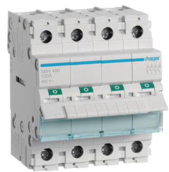 ROZŁĄCZNIK MODUŁOWY 4P 100A SBN490 HAGER