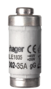 WKŁADKA TOPIKOWA D02 gG 35A 400VAC LE1835 HAGER