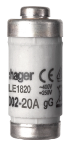 WKŁADKA TOPIKOWA D02 gG 20A 400VAC LE1820 HAGER