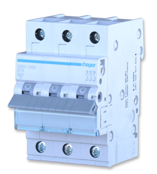 WYŁĄCZNIK NADPRĄDOWY MCB 3P B16A MBN316E HAGER