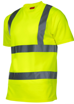 KOSZULKA ROBOCZA T-SHIRT KRÓTKI RĘKAW OSTRZEGAWCZA rozm.3XL ŻÓŁTY L4020806 LAHTI PRO PROFIX