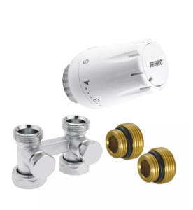ZESTAW TERMOSTATYCZNY PROSTY DOLNY Z GŁOWICĄ GT11 ZTV07 FERRO