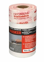 TAŚMA TYNKARSKA 30dni Z FOLIĄ MALARSKĄ 140cm/15mb MASKER [BDT] MT140_62383 XLT