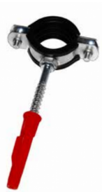 UCHWYT STALOWY DO RUR POJEDYNCZY Z USZCZELKĄ ZWYKŁY USZ_U 75 2.1/2" 1031126170 GORGIEL