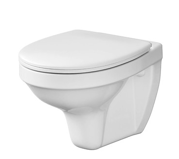 MISKA USTĘPOWA WC WISZĄCA DELFI Z DESKĄ DUROPLASTOWĄ SET K97-140 3D CERSANIT