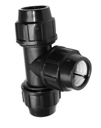 TRÓJNIK 32 SKRĘCANY DO RUR PE PN16 CZARNY 449320 MAGNAPLAST