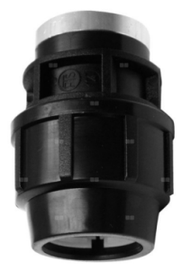 ZŁĄCZKA 40x1" GW SKRĘCANA DO RUR PE PN16 CZARNY 445406 MAGNAPLAST