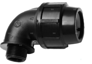 KOLANO 32x3/4" 90° GZ SKRĘCANE DO RUR PE PN16 447323 MAGNAPLAST