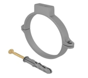 UCHWYT RURY POJEDYNCZY 110 PLASTIK SZARY opak.2szt D-690869 TIA