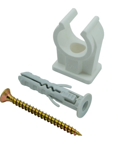 UCHWYT RURY POJEDYNCZY 16-18 ZE ŚRUBĄ I KOŁKIEM opak.5szt A-690326 TIA