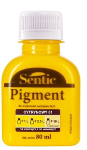 PIGMENT DO FARB SENTIC 80ml D01 CYTRYNOWY DRAGON