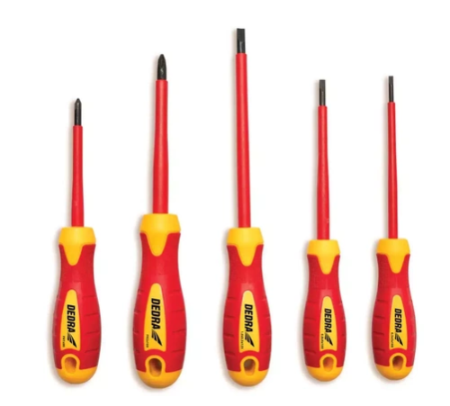 ZESTAW WKRĘTAKÓW ELEKTROTECHNICZNYCH 1000V kpl.5szt 06B050 DEDRA