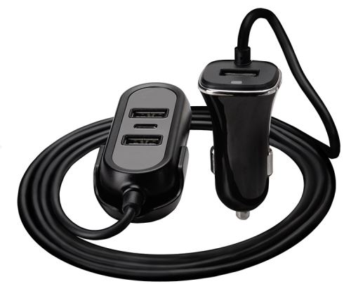 ŁADOWARKA SAMOCHODOWA 12-24V MULTICHARGE TRAADA46351 TRACER