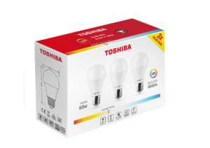 ŻARÓWKA LED STANDARD N_3PACK A60 E27 8,5W 5000K 00168877 TOSHIBA