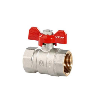 ZAWÓR KULOWY 3/4" ORO Z DŁAWIKIEM I MOTYLKIEM ALU.(MAI) (WERSJA NAK-NAK) NIKIEL 1473620 VALVEX