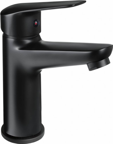 BATERIA UMYWALKOWA STOJĄCA 1-UCHWYTOWA BORO NERO BEZ ZAMKNIĘCIA ODPŁYWU CZARNY BMO_N20M DEANTE