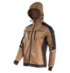 BLUZA ROBOCZA Z KAPTUREM I Z ZAMKIEM SLIM FIT rozm.M BRĄZOWO-CZARNY L4041502 LAHTI PRO PROFIX