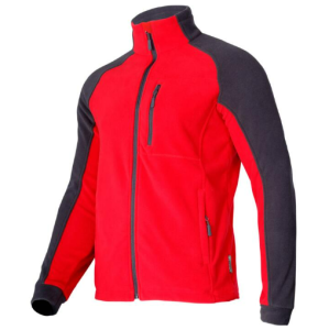 BLUZA ROBOCZA POLAROWA Z ZAMKIEM rozm.3XL CZERWONO-CZARNY LPBP13XL LAHTI PRO PROFIX