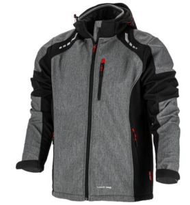 KURTKA ROBOCZA SOFTSHELL rozm.2XL ODBLASKOWA SZARO-CZARNY L4092305 LAHTI PRO PROFIX