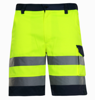 SPODENKI ROBOCZE KRÓTKIE rozm.M OSTRZEGAWCZY ŻÓŁTY L4070102 LAHTI PRO PROFIX