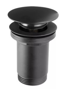 ZAWÓR SPUSTOWY DO UMYWALKI Z PRZELEWEM ROTONDO CZARNY S285-BL-B FERRO