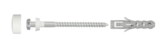 ŚRUBY DO MOCOWANIA WC CHROM opak.2szt BLISTER [KOELNER] B-KPM-100S KOE