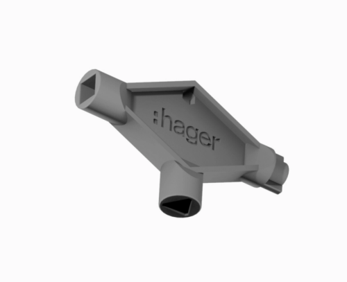 KLUCZ PLASTIKOWY ORION+ UNIWERSALNY TRZYKOŃCÓWKOWY RAL7046 FL99Z HAGER