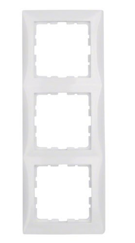 RAMKA 3-KROTNA B.KWADRAT PIONOWA BIAŁY 5310138989 BERKER HAGER