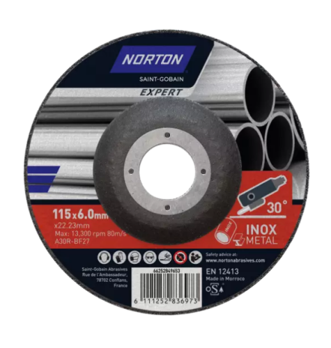 TARCZA DO STALI TYP 27 125x6,4x22,23mm NORTON EXPERT 66252849654 HPM