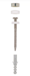 ŚRUBY DO MOCOWANIA WC WCN2 CHROM opak.2szt 060562 FISCHER