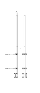 IGLICA KOMINOWA ALUMINIOWA 1,00mb 97001009 ELKO-BIS