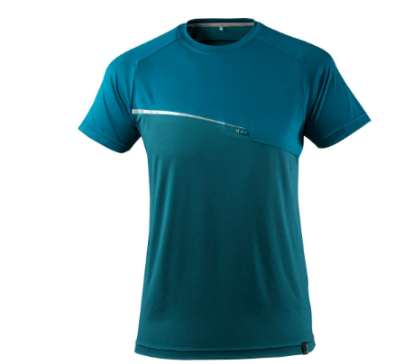 KOSZULKA ROBOCZA T-SHIRT KRÓTKI RĘKAW ADVANCED rozm. 2XL PETROLOWY 17782-945-44 MASCOT