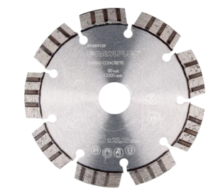 TARCZA DO BETONU DIAMENTOWA 125x22,23mm HEAVY DUTY [RAWLPLUG ACCESSORIES] RT-DDT-125 KOE