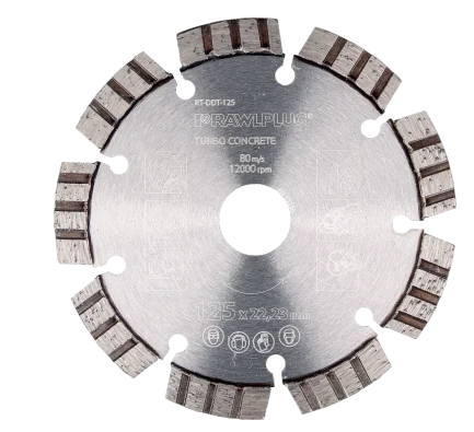 TARCZA DO BETONU DIAMENTOWA 125x22,23mm HEAVY DUTY [RAWLPLUG ACCESSORIES] RT-DDT-125 KOE