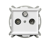 GNIAZDO ANTENOWE RTV-SAT SONATA KOŃCOWE BIAŁY GPA-RS/m/00 OSPEL