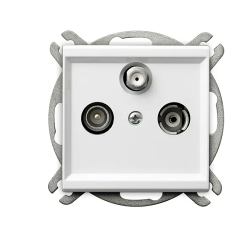 GNIAZDO ANTENOWE RTV-SAT SONATA KOŃCOWE BIAŁY GPA-RS/m/00 OSPEL